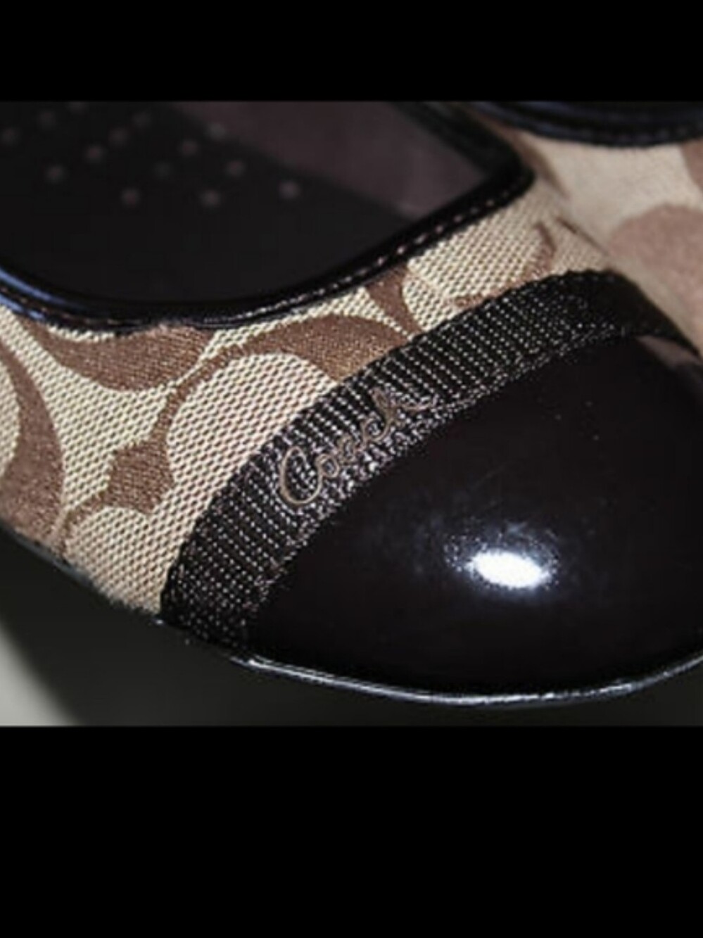 COACH CECILE SIG C FLAT SHOES SIZE 5 - Picture 2 of 16